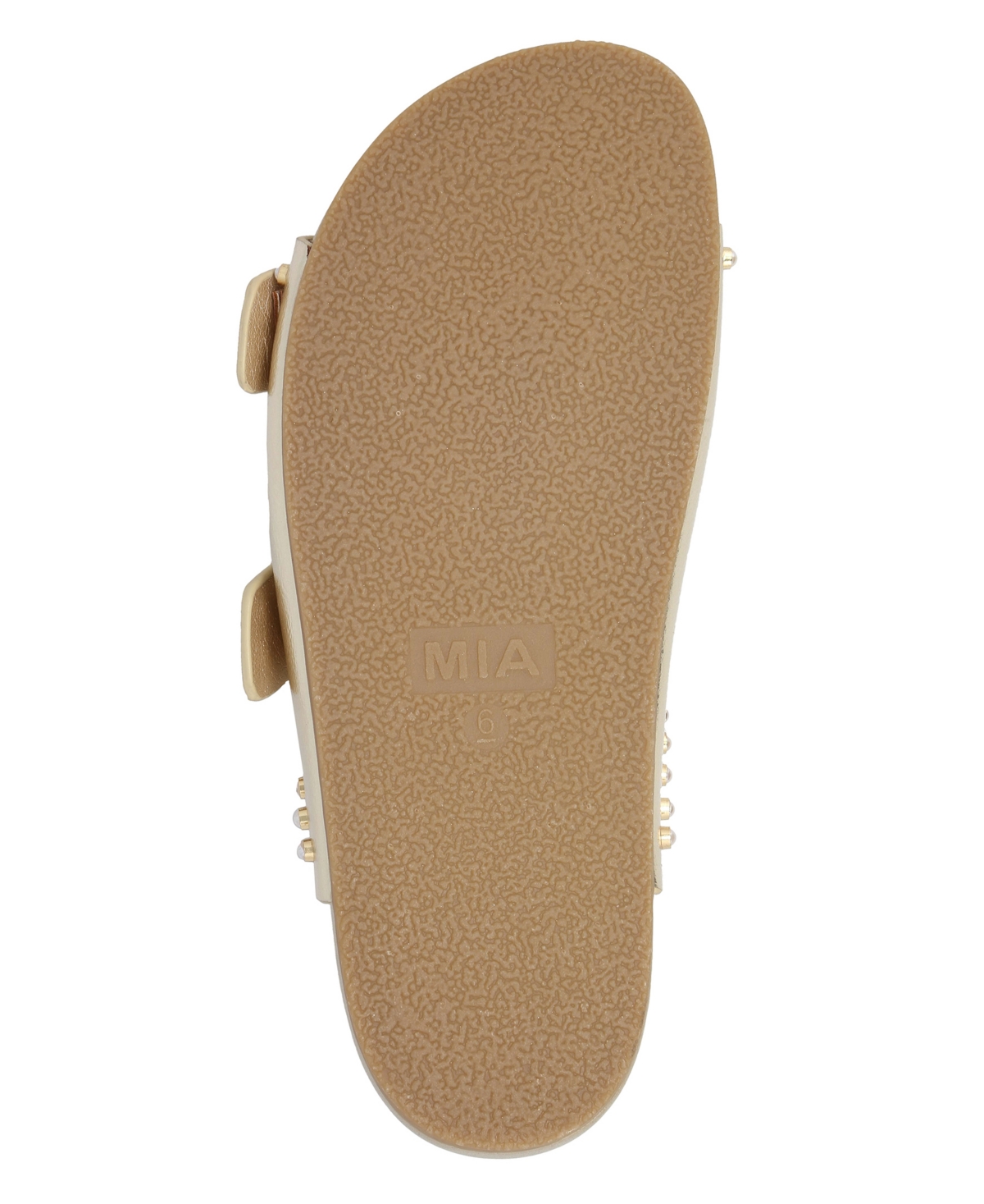 Mia Brooklyn Slide Sandal In Gold