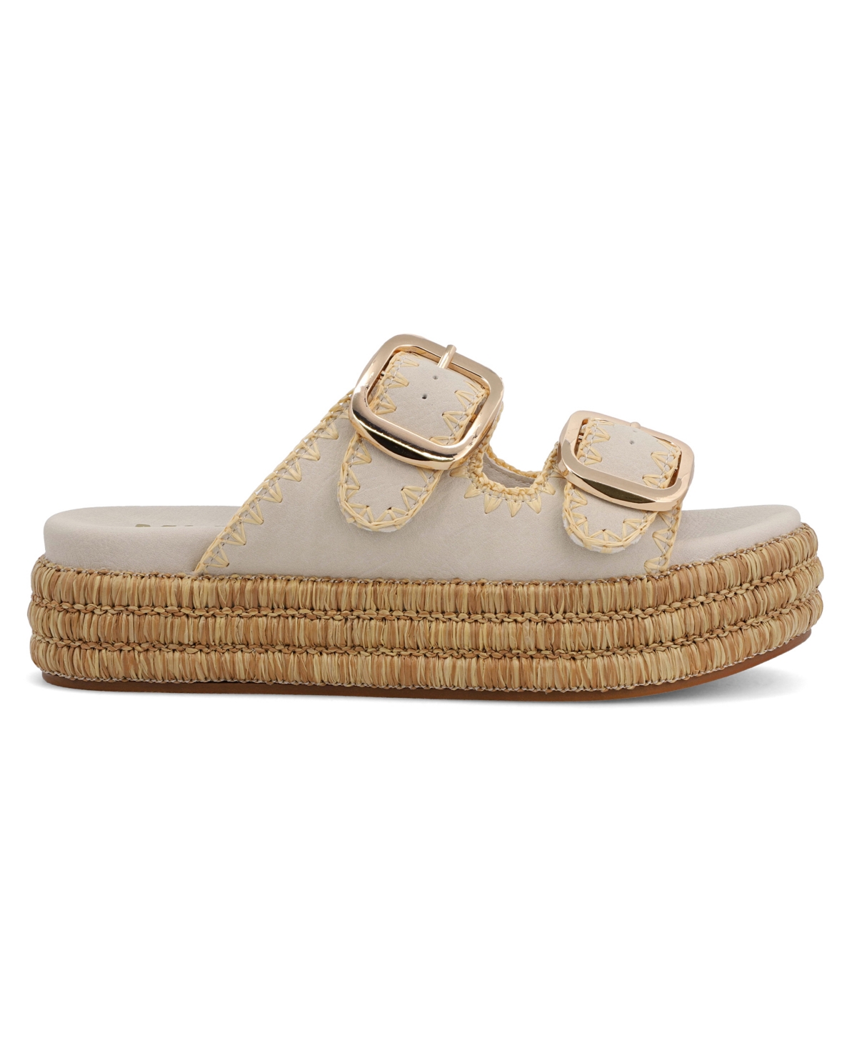 Mia Women's Mieko Flatform Slip-on Slide Sandals In Seashell