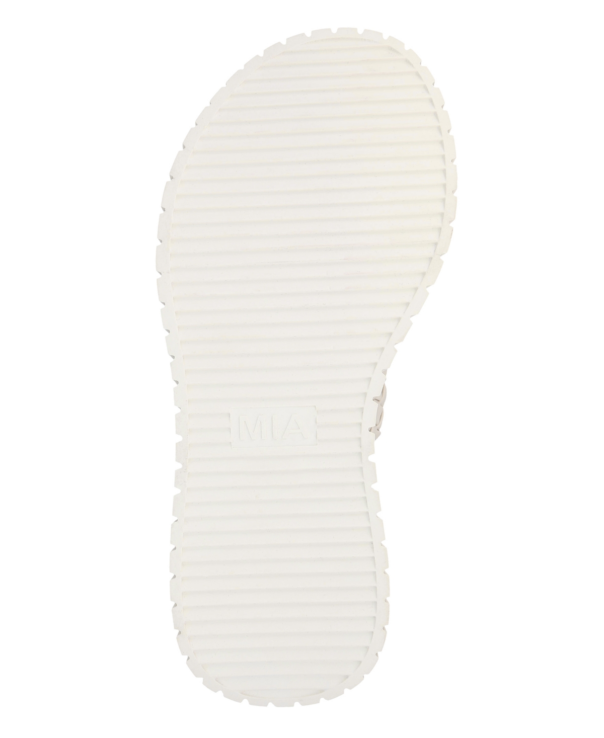 Mia Yoshi Platform Wedge Sandal In Ecru