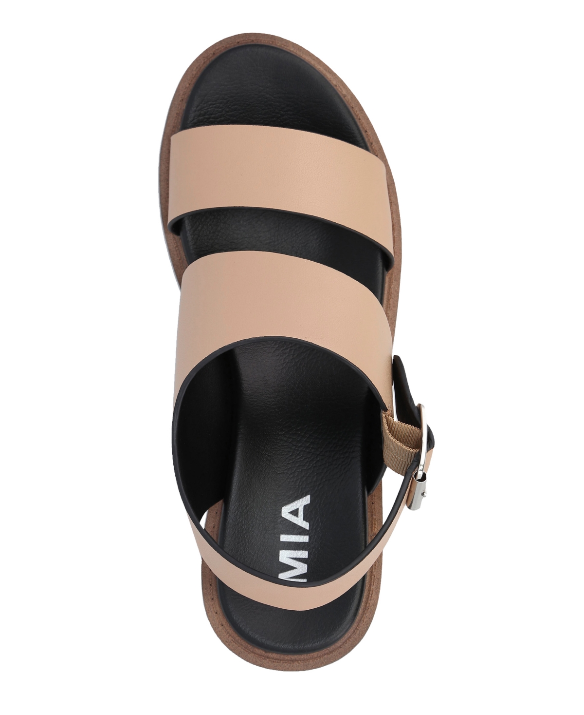 Mia Sheska Slingback Platform Sandal In Tan