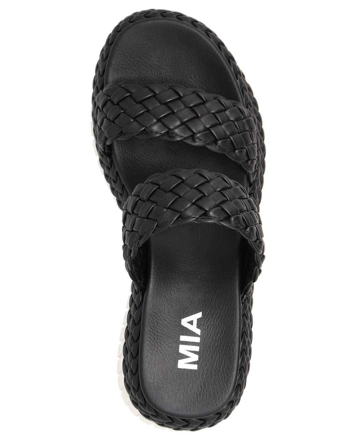 Mia Yoshi Platform Wedge Sandal In Black
