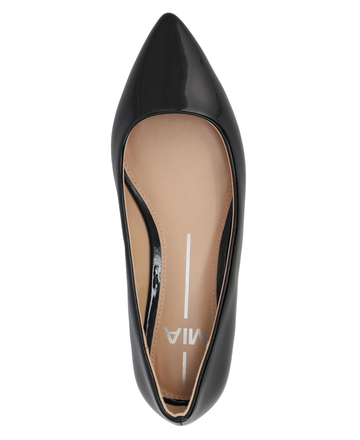 Mia Avi Pointed Toe Flat In Black