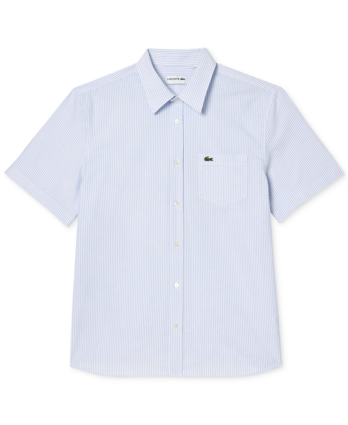 Lacoste Men's Raye Short Sleeve Button-front Shirt In E7b - Overview,white