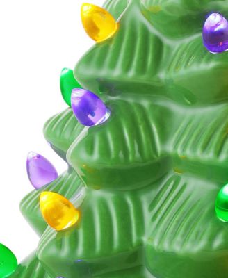 12" Halloween Tree with Bat Topper