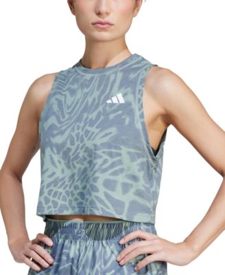 adidas - Women's Printed Climacool Cropped Tank Top