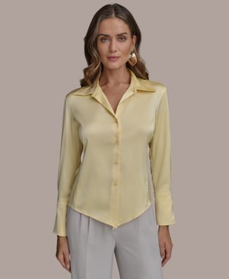 Donna Karan New York - Women's Button-Front Blouse