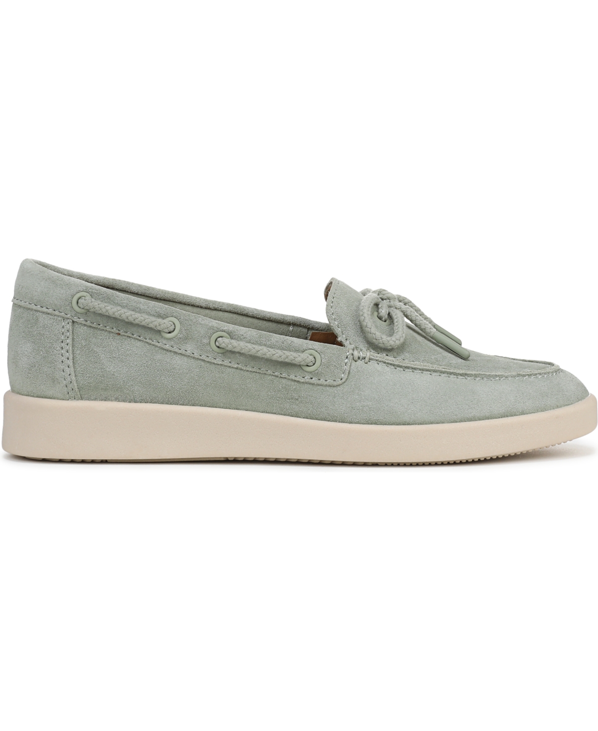 Naturalizer Keelboat Boat Shoe In Pistachio Green Suede