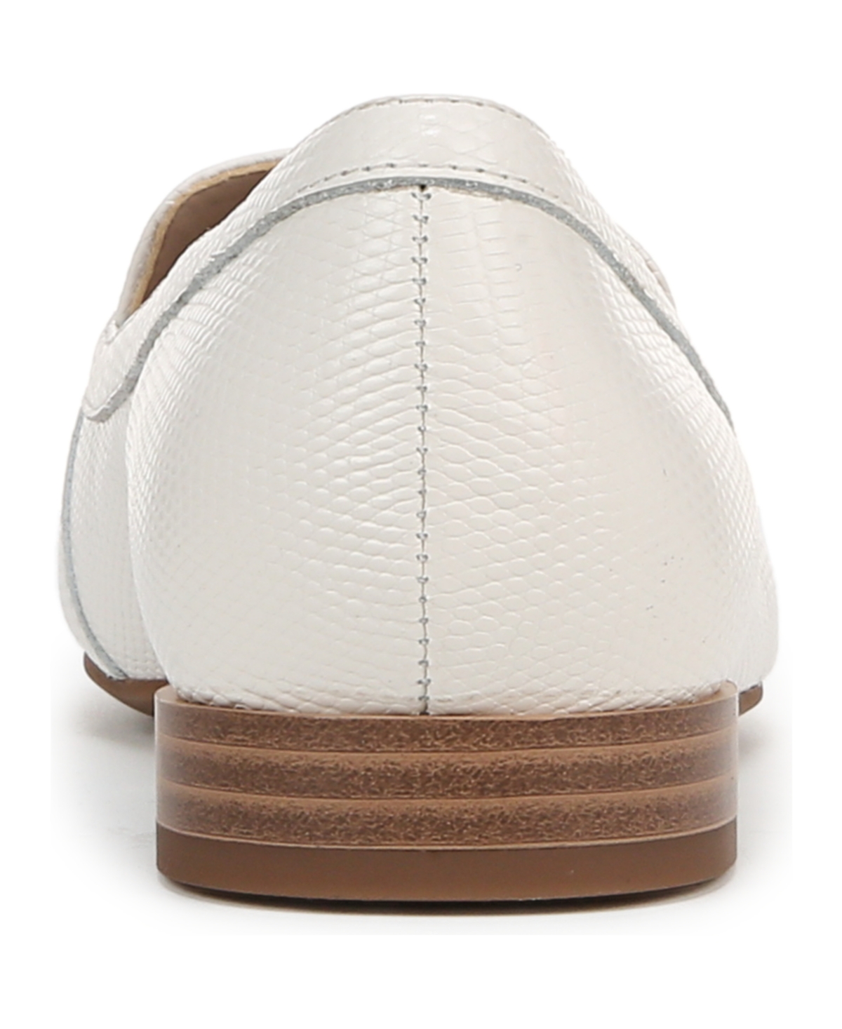 Naturalizer Jovie Bit Loafer In Warm White Lizard Embossed Leather