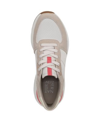 Women's Blossom Round Toe Lace Up Wedge Sneakers