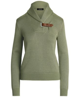ローレン ラルフローレン LAUREN Ralph Lauren  Buckled Cotton Sweater レディース Sweaters Pur Buckled Cotton Sweater