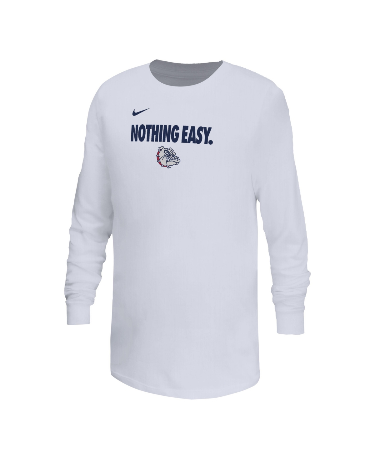 Nike Big Boys And Girls White Gonzaga Bulldogs 2025 Legend Bench Long Sleeve T-shirt In White