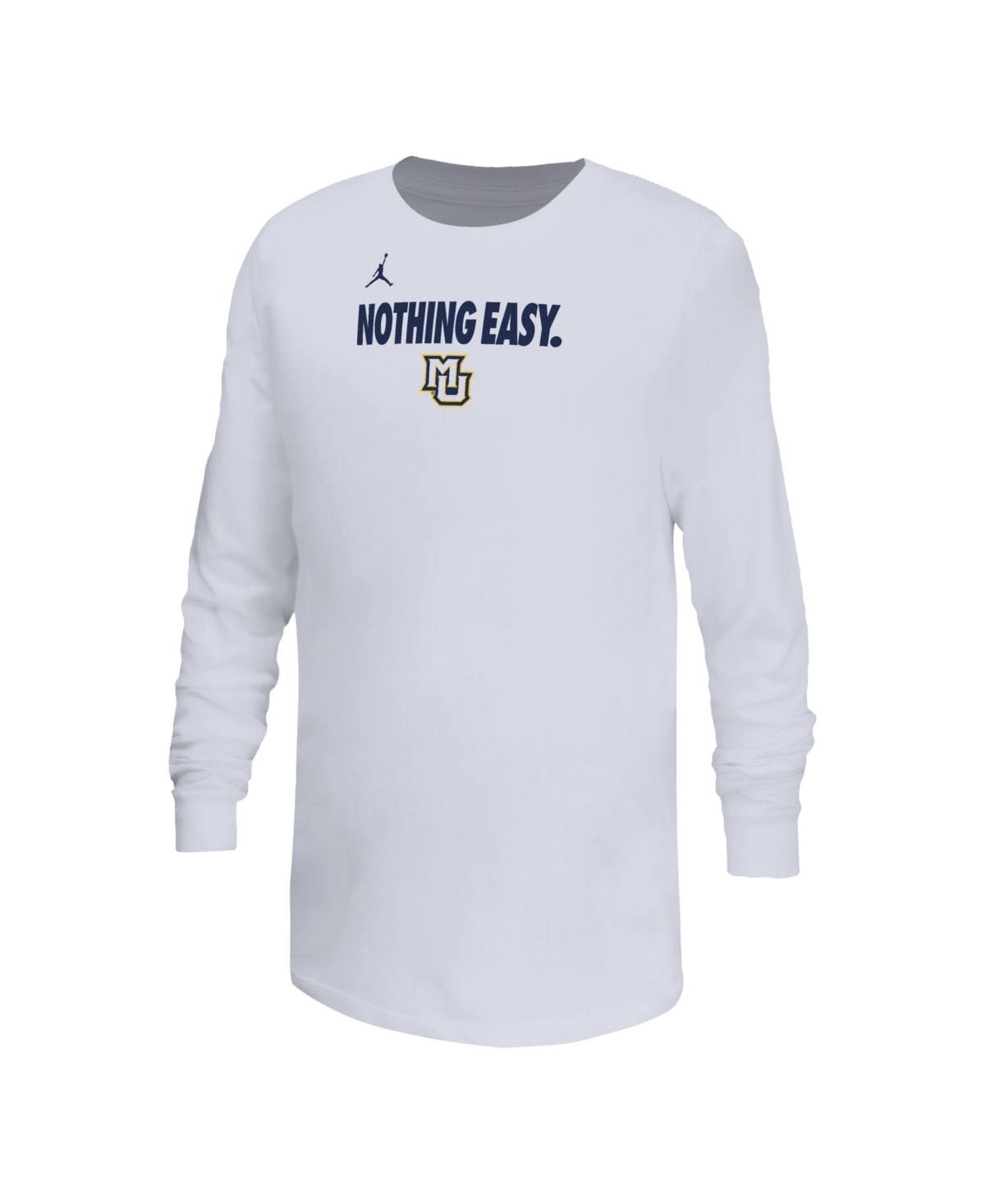 Nike Big Boys And Girls White Marquette Golden Eagles 2025 Legend Bench Long Sleeve T-shirt In White