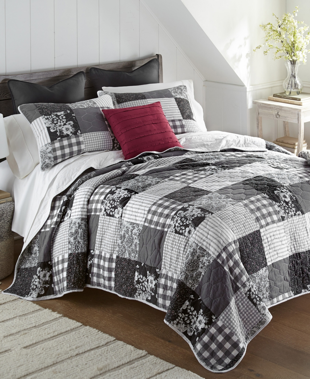 Donna Sharp Indiana Farmhouse 3-pc. Quilt Set, King In Multi