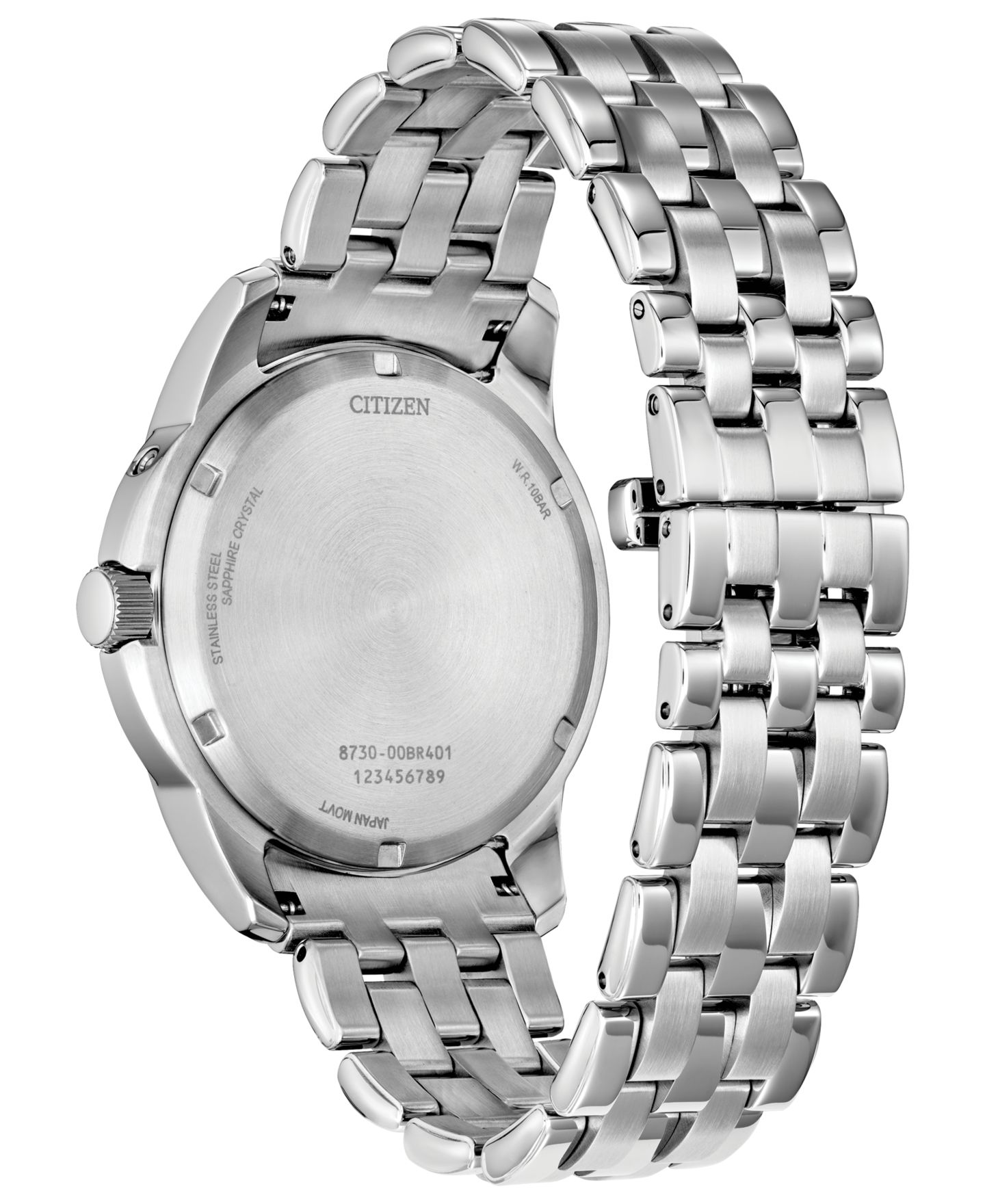 Мужские часы Citizen Classic Calendrier Silver-Tone Stainless Steel Bracelet Watch 41.8mm — фото 2