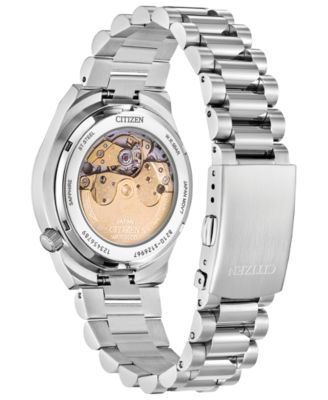 Unisex Sport Luxury Automatic Tsuyosa Silver-Tone Stainless Steel Bracelet Watch 37mm