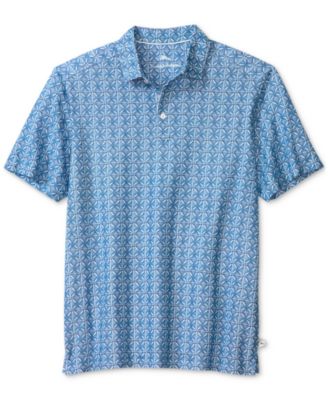 Tommy Bahama - Men's Ocean Mosaic Printed Short Sleeve Polo Shirt