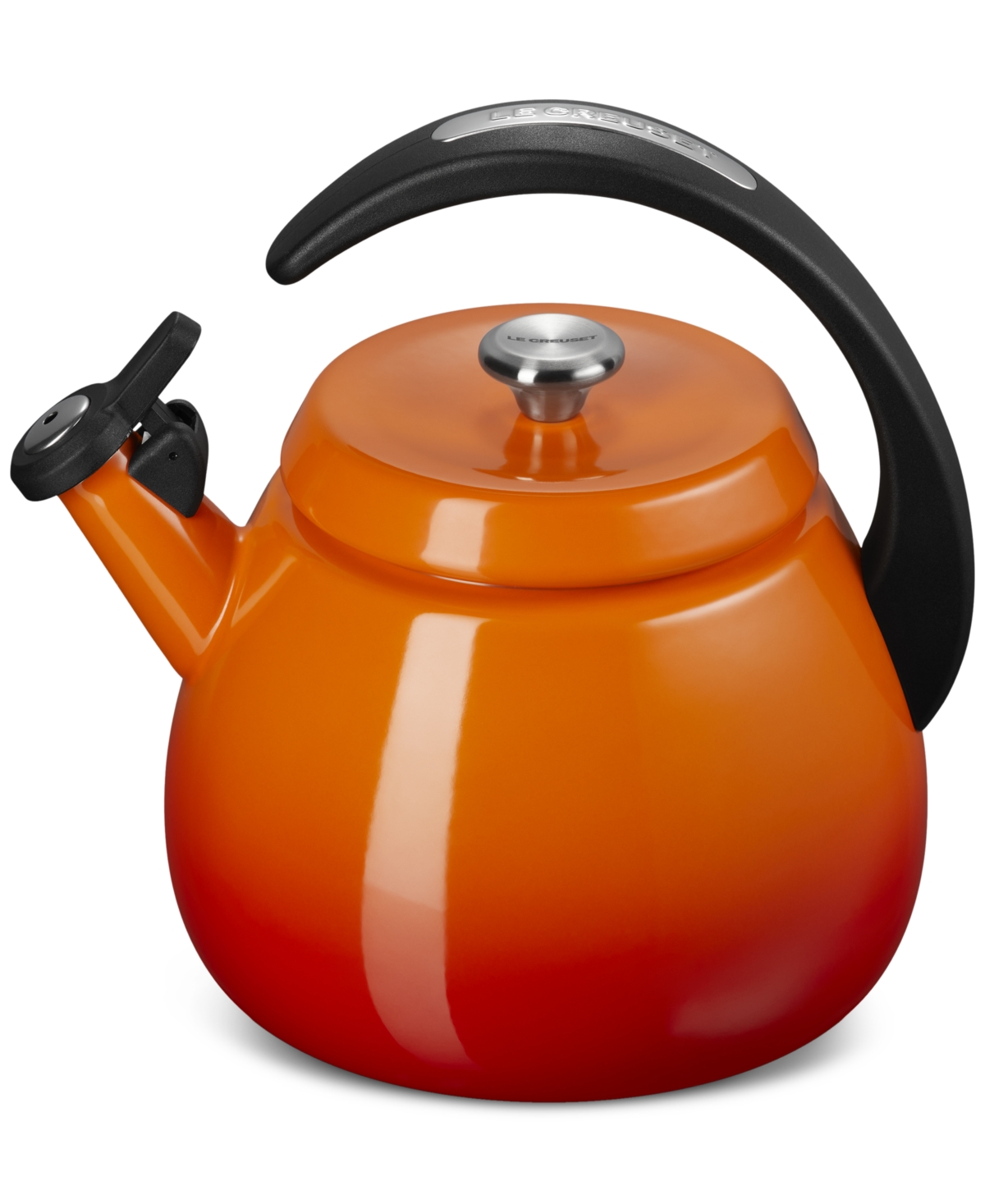 Le Creuset Enamel On Steel 2.2 Qt. Cloche Tea Kettle In Flame
