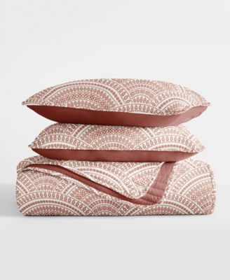 Scallop Reversible 3-Pc. Lightweight Quilt Set, King/California King