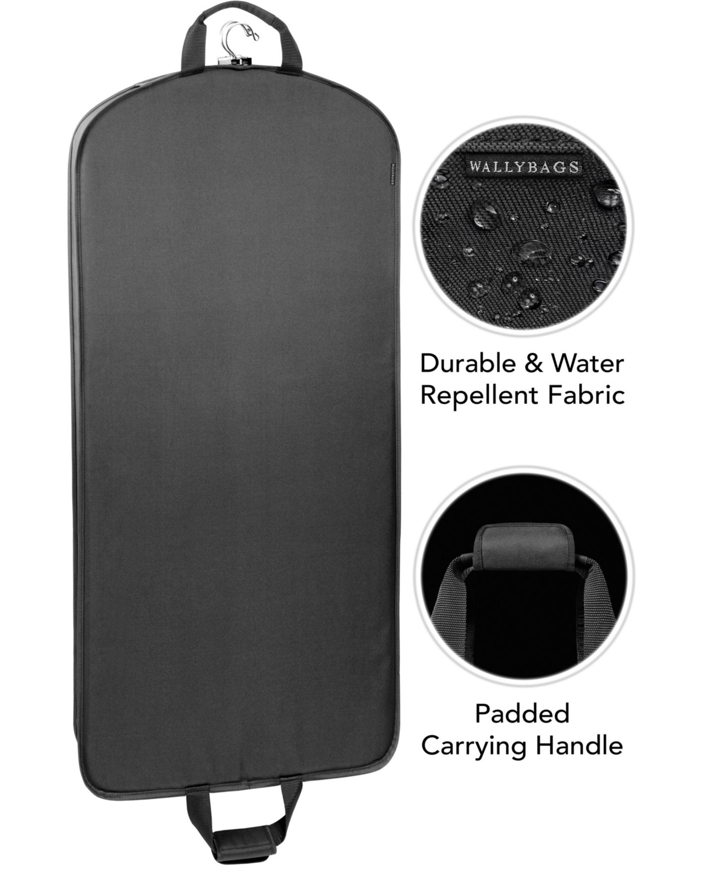 Сумка WallyBags 52" Deluxe Travel Garment, цвет: Чёрный — фото 3