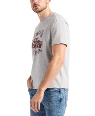 Men's Trige Graphic with Pickup Truck Print T-Shirt