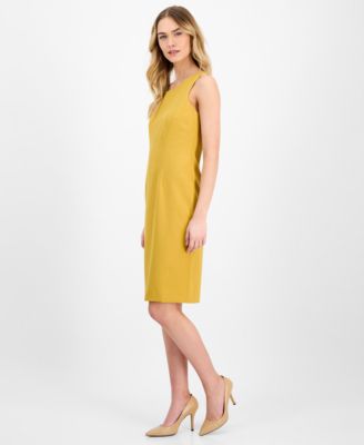 Women's Shawl-Collar Jacket & Sleeveless Dress Suit Set, Regular & Petite 