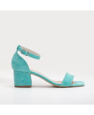 Illy Low Block Heel Sandals with Pearls