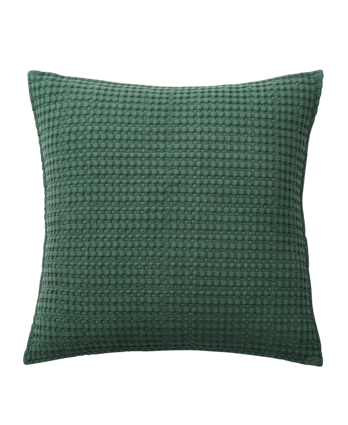 Levtex Mills Waffle Decorative Pillow, 20" X 20" In Forest Green