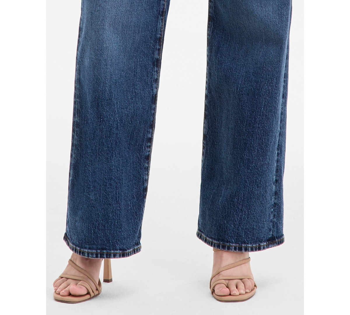 Guess Women's High-rise Wide-leg Jeans In Gray