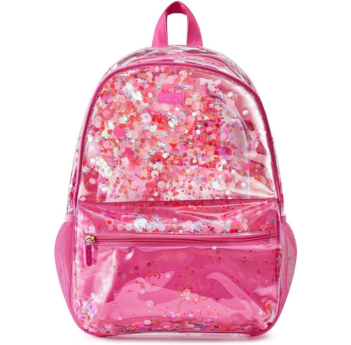 Backpack, Women's Fashion Shoulder Knit Book Bag Trendy Unicorn Confetti Look for Work and Travel (Pink - Sweet Tart - Pink