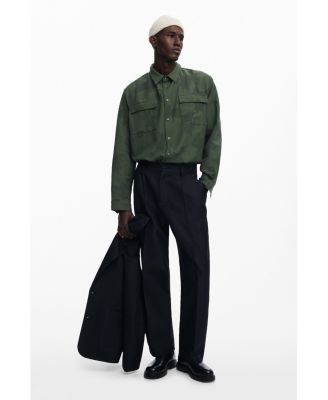 Men's Pleated trousers with contrasts