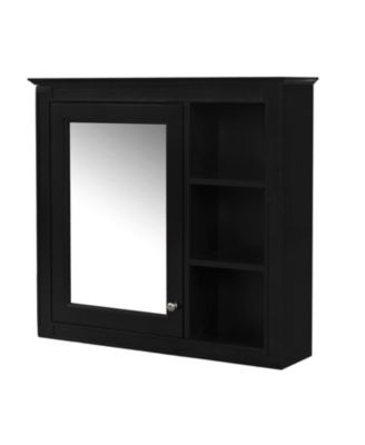 Wall-Mounted Medicine Cabinet with Mirror and Shelves (30" x 28")