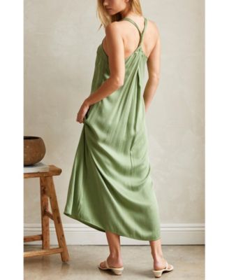 Women's Bona Back Twist Cupro Slip Dress