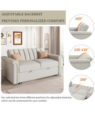 Convertible Soft Cushion Sofa Pull Bed ,for Two People to Sit On