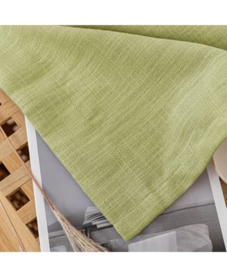 Linen Blend Privacy and Light Filtering Texture Grommet Pair 2 Panels