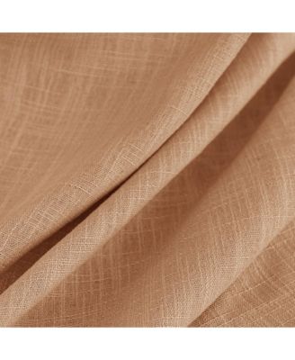 Linen Blend Privacy and Light Filtering Texture Grommet Pair 2 Panels