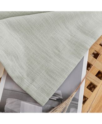 Linen Blend Privacy and Light Filtering Texture Grommet Pair 2 Panels