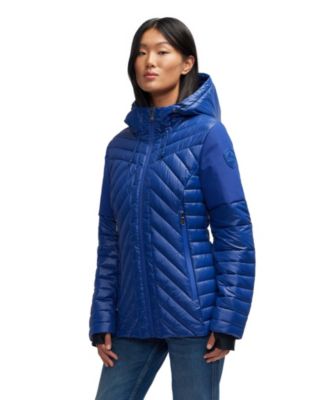Women's Esmay Lightweight Mixed Media Quilted Packable Puffer