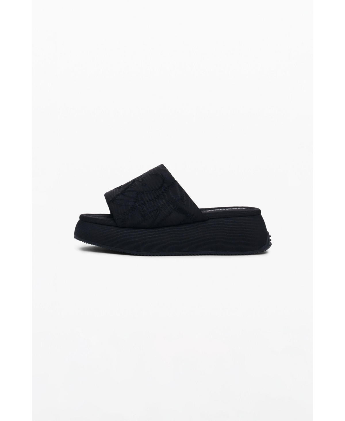 Women's Platform slide sandals - Black