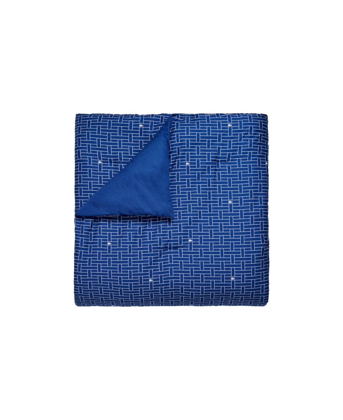 Lacoste Home Heritage Geo Cotton 3-pc. Comforter Set, King In Navy