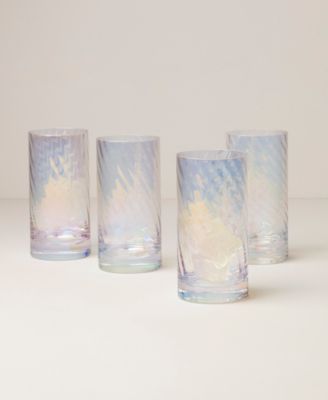 Tuscany Classics Iridescent Highball Glasses, Set of 4