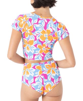 Juniors' Topanga Canyon Cropped Rash Guard