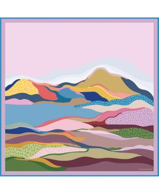 Double Sided Wool Silk Scarf Of Ocean Breeze