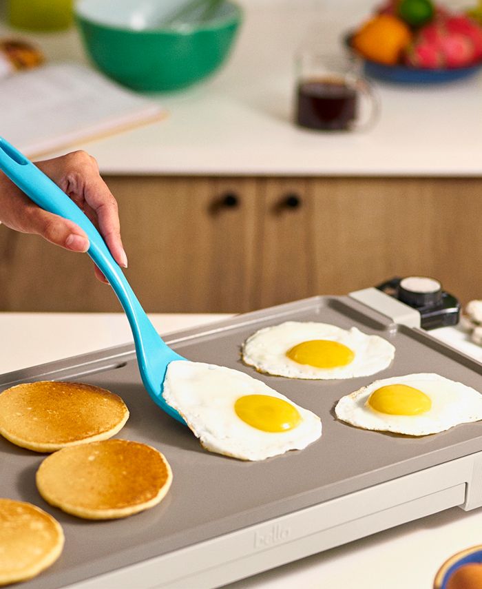 Bella 10 x 20 Electric Griddle with Warming Tray - Tan/Beige - No Size