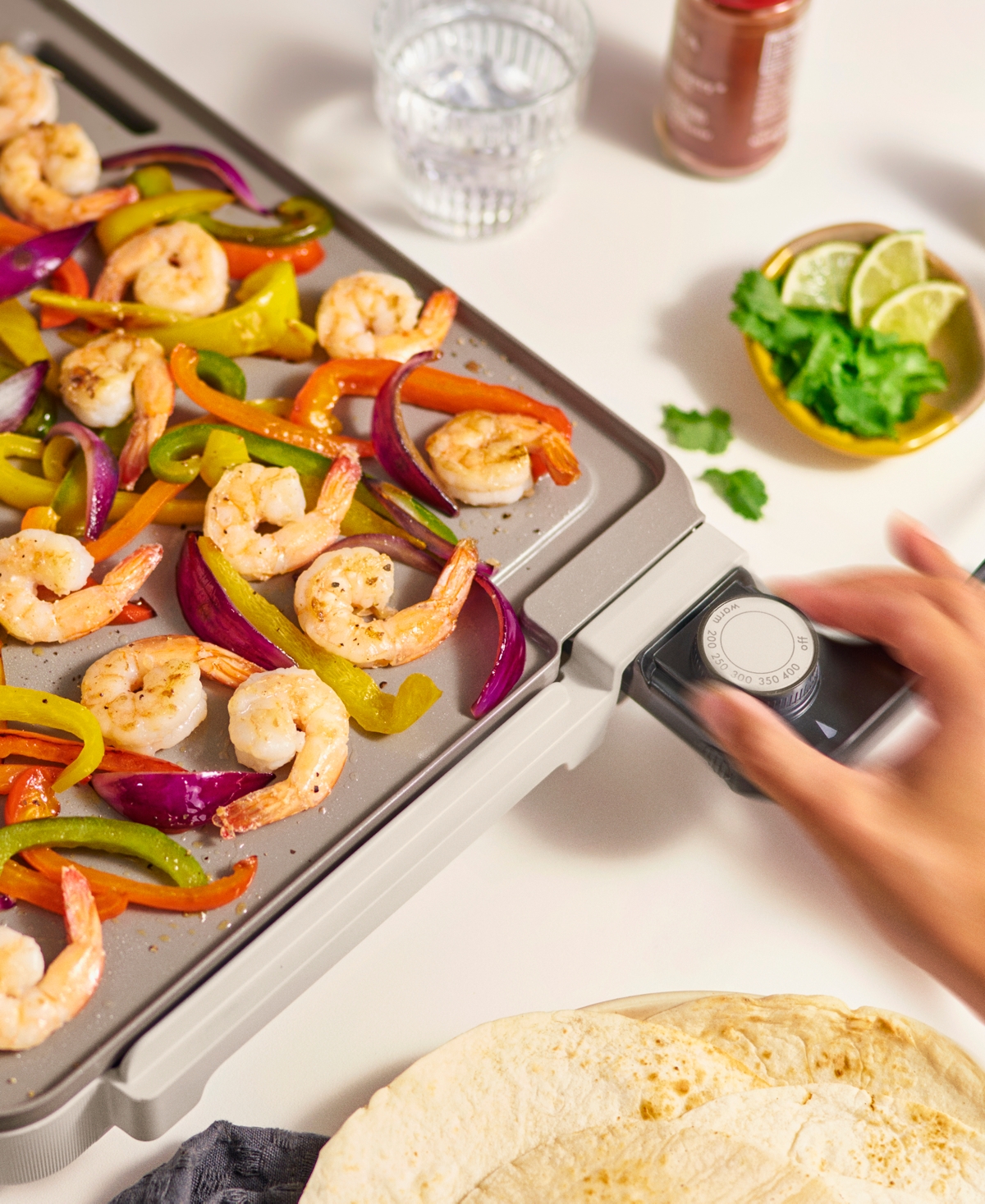 Bella 12" X 22" Electric Griddle In Oatmilk