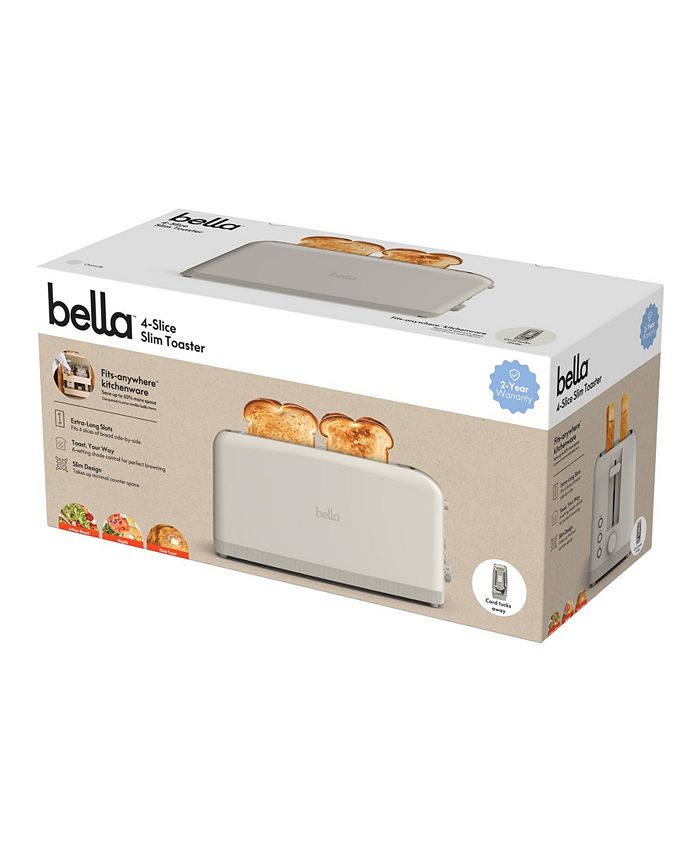 Bella 4-Slice Slim Toaster 35246 - Tan/Beige - No Size