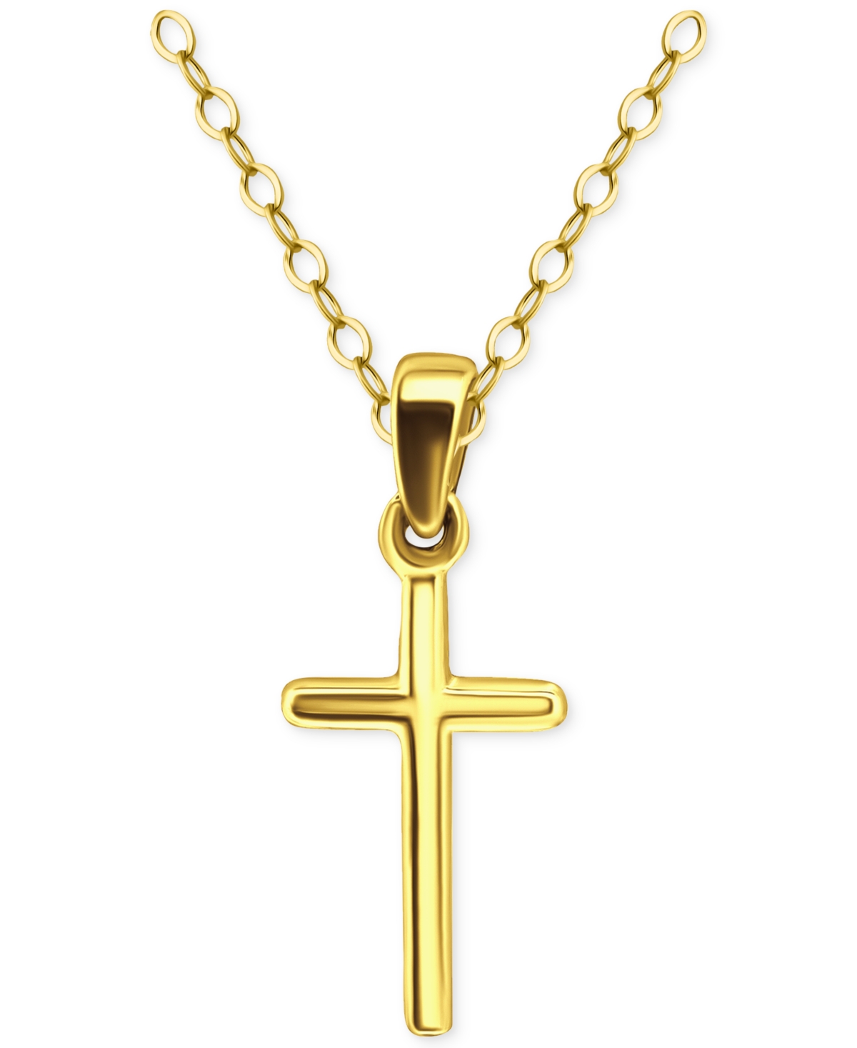 Giani Bernini Cross Pendant Necklace In 18k Gold-plated Sterling Silver (also In Sterling Silver), 16" + 2" Extend
