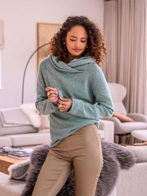 Women's Collared Slouch Sweater