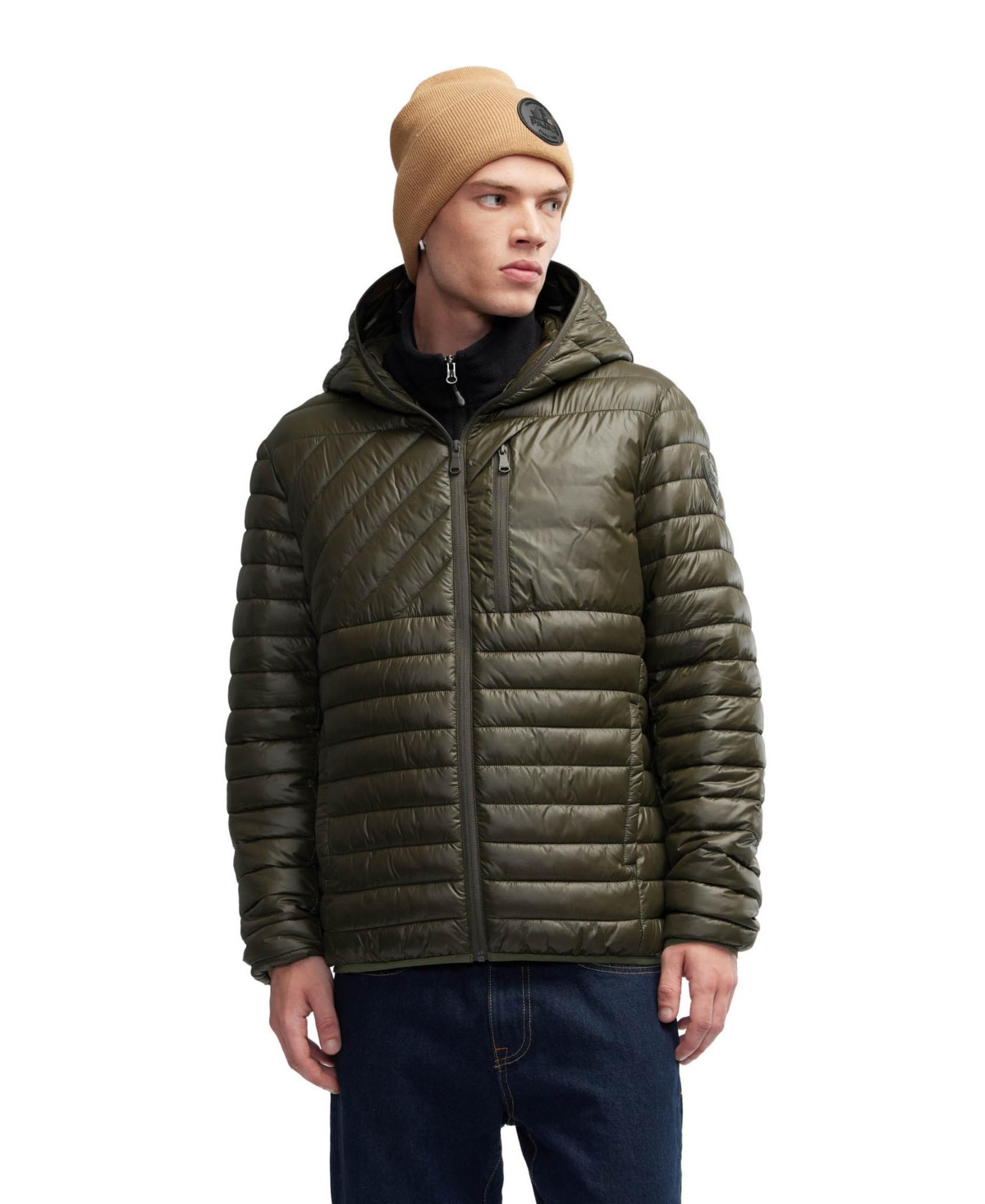 Pajar Adriel Lightweight Packable Puffer In Military