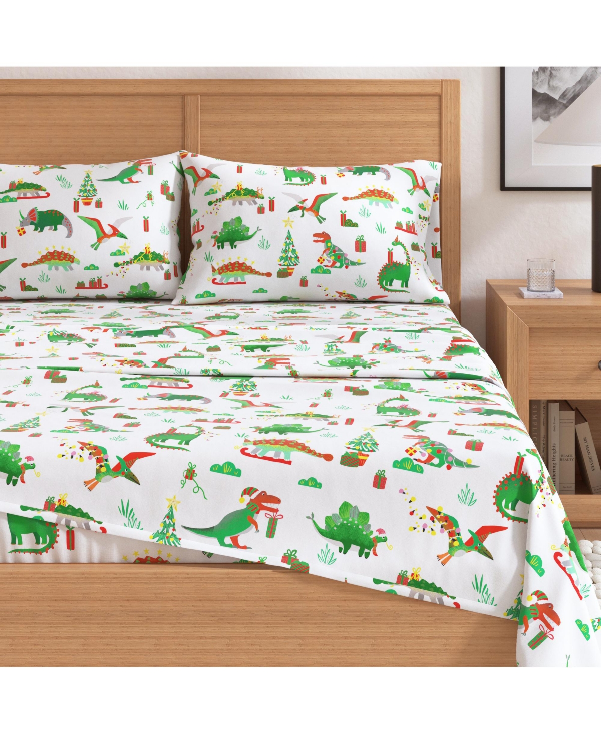 Linery & Co. Ultra-Soft Turkish Cotton Flannel Christmas Print Sheet Set