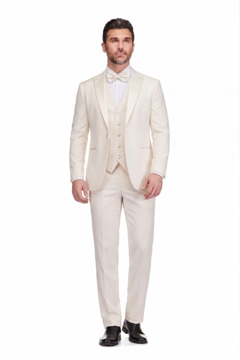 Мужские Gino Vitale Men's 3-Piece Slim Fit Tuxedo with Peak Lapel